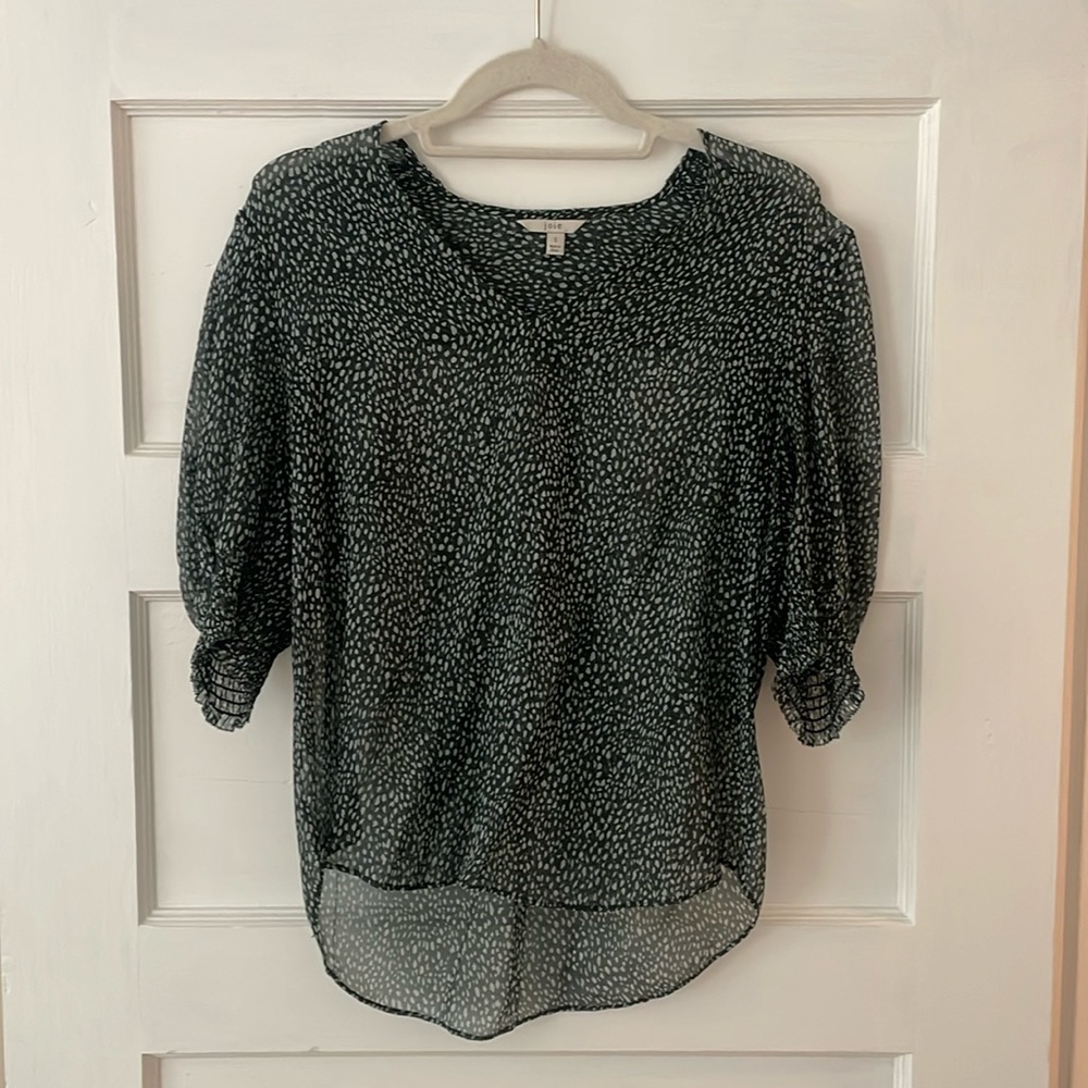 Sheer green blouse